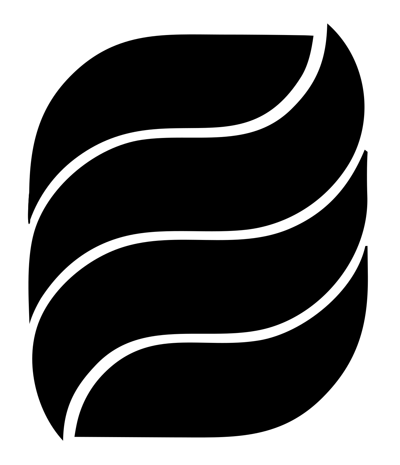 Bold Wave Keys Piano Emblem #ffffff/#000000