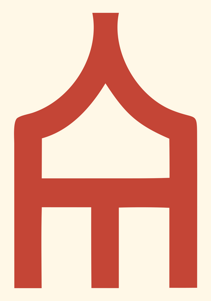 Pavilion Piano Keys Emblem #fff8e7/#c44536