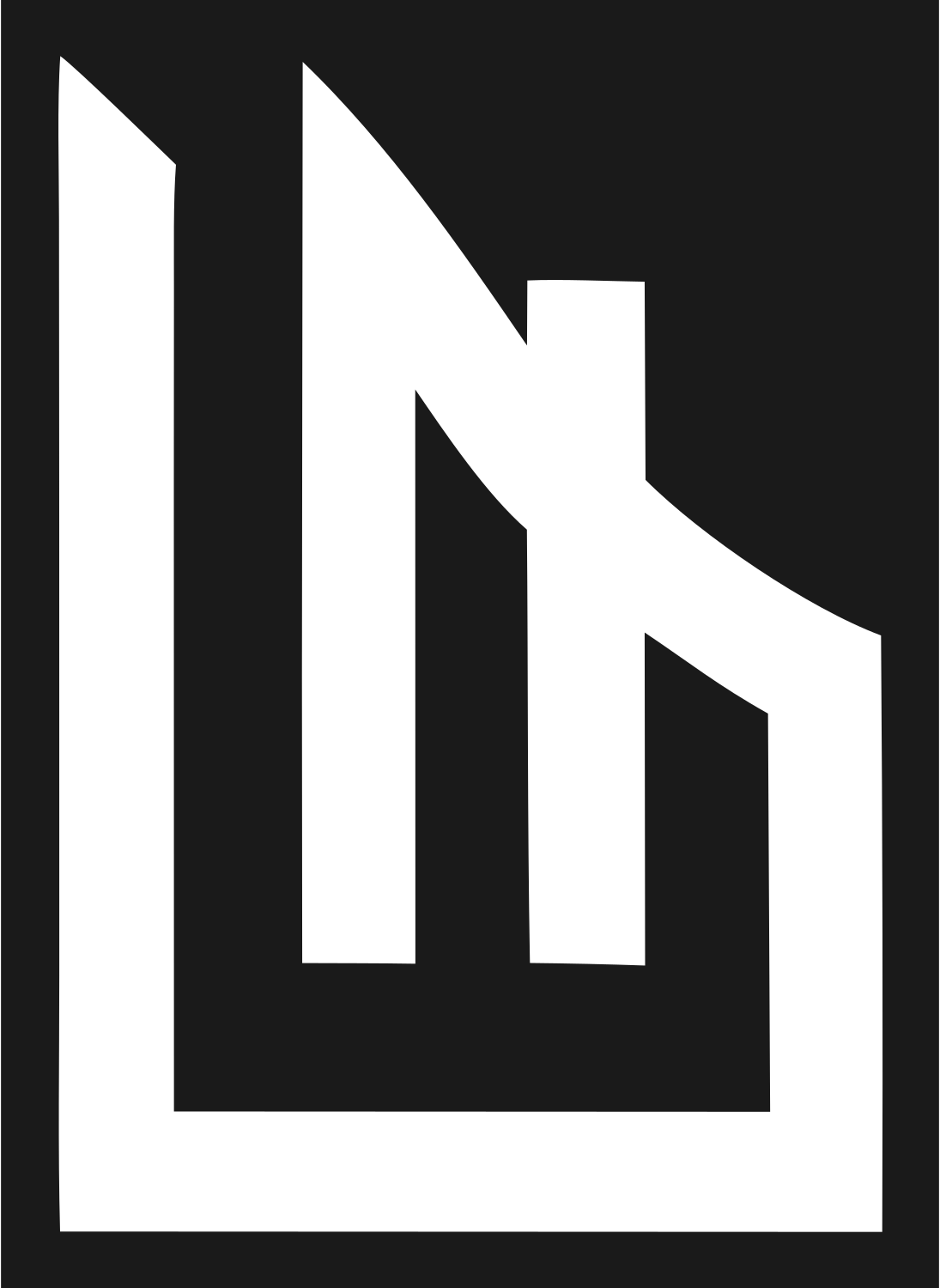Bold Bar Chart Piano Emblem #1a1a1a/#ffffff