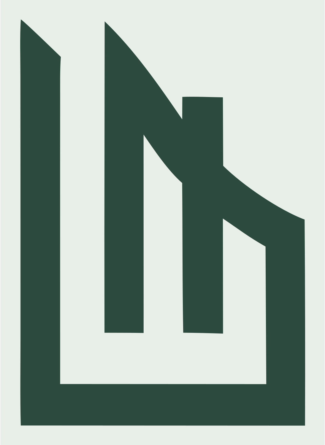 Bold Bar Chart Piano Emblem #e8efe9/#2d4a3e