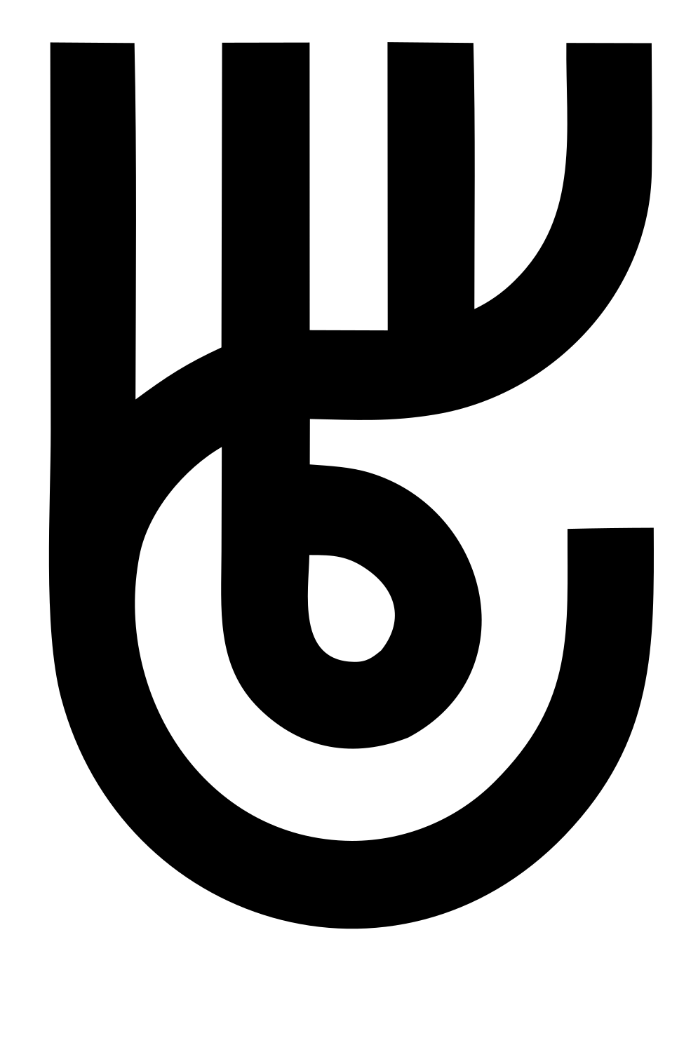 Monoline Fork Tuning Mark #ffffff/#000000