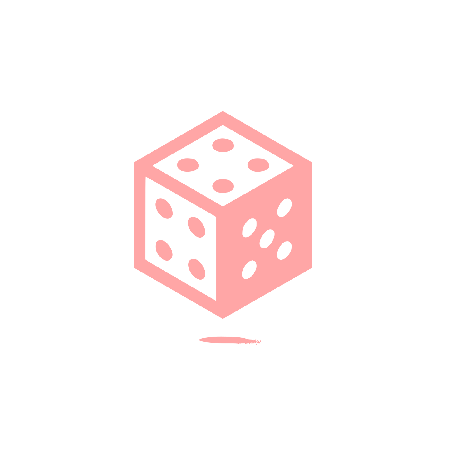 Dice Game Logo #ffa6a6
