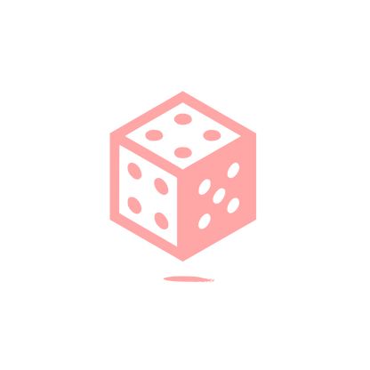 Dice Game Logo #ffa6a6