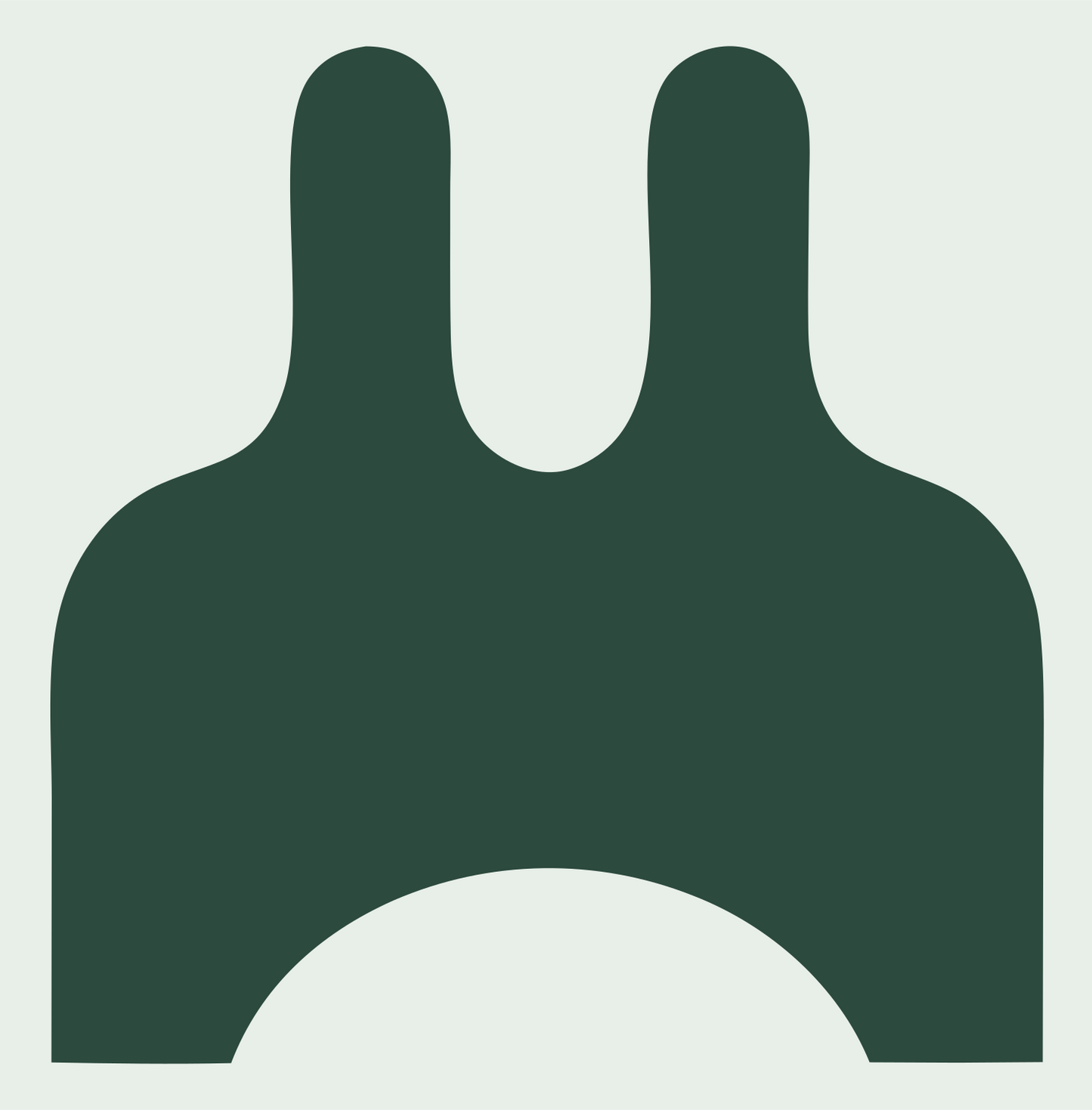 Bold Piano Plug Icon #e8efe9/#2d4a3e