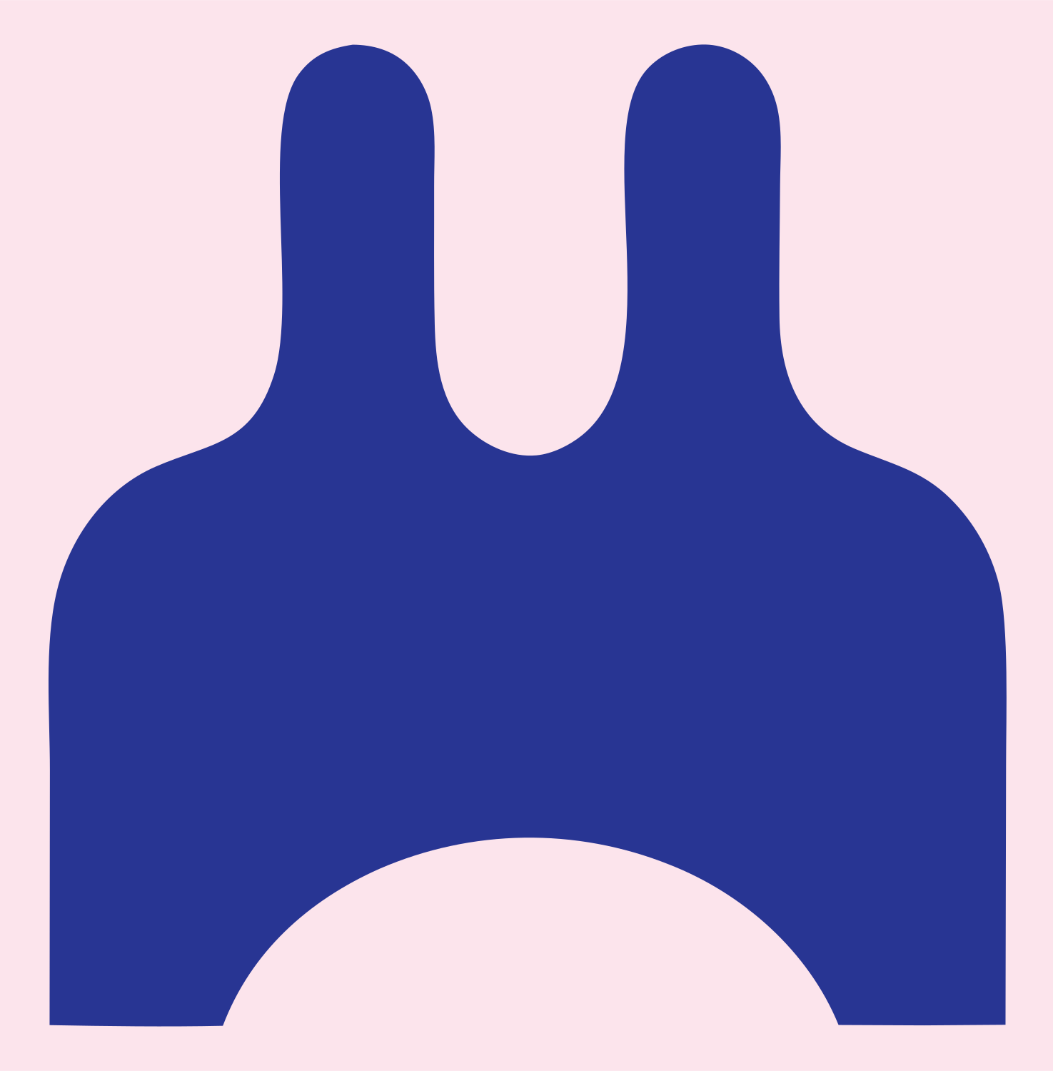 Bold Piano Plug Icon #fce4ec/#283593