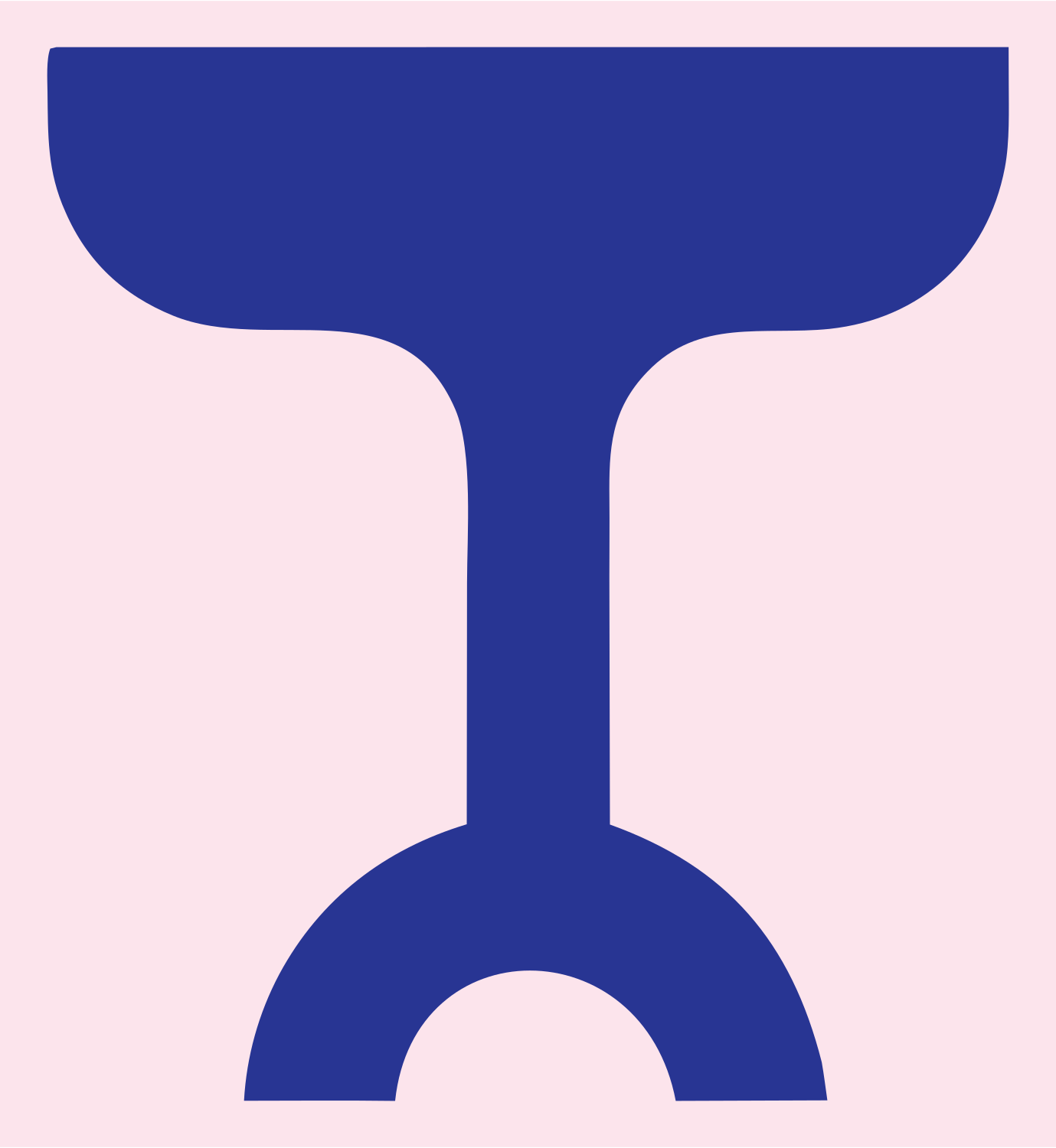 Bold Pedestal Piano Mark #fce4ec/#283593