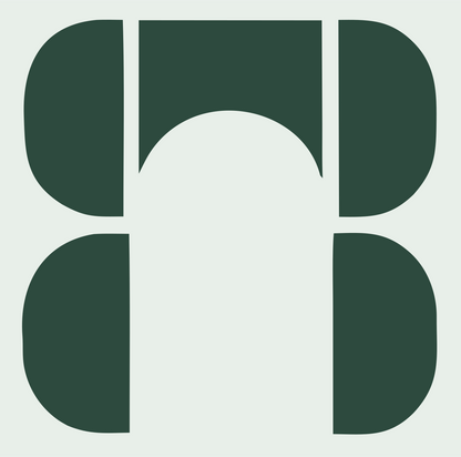 Chunky Split Panel Piano Mark #e8efe9/#2d4a3e