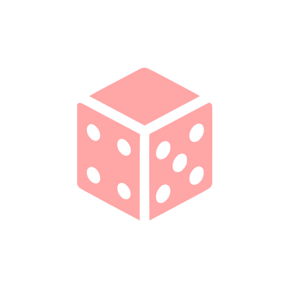 Dice Cube Logo #ffa6a6