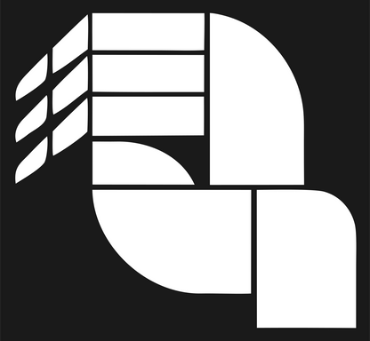Geometric Segmented Claw Badge #1a1a1a/#ffffff