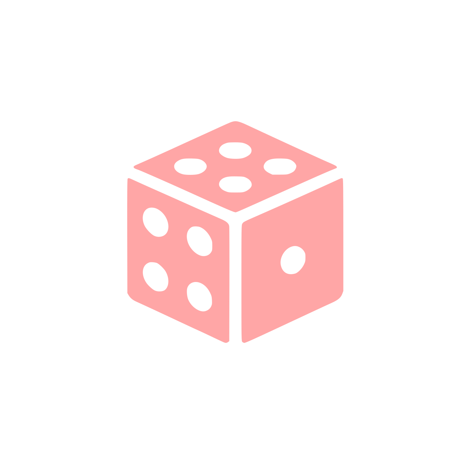 Dice Cube Logo #ffa6a6