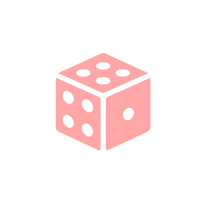 Dice Cube Logo #ffa6a6