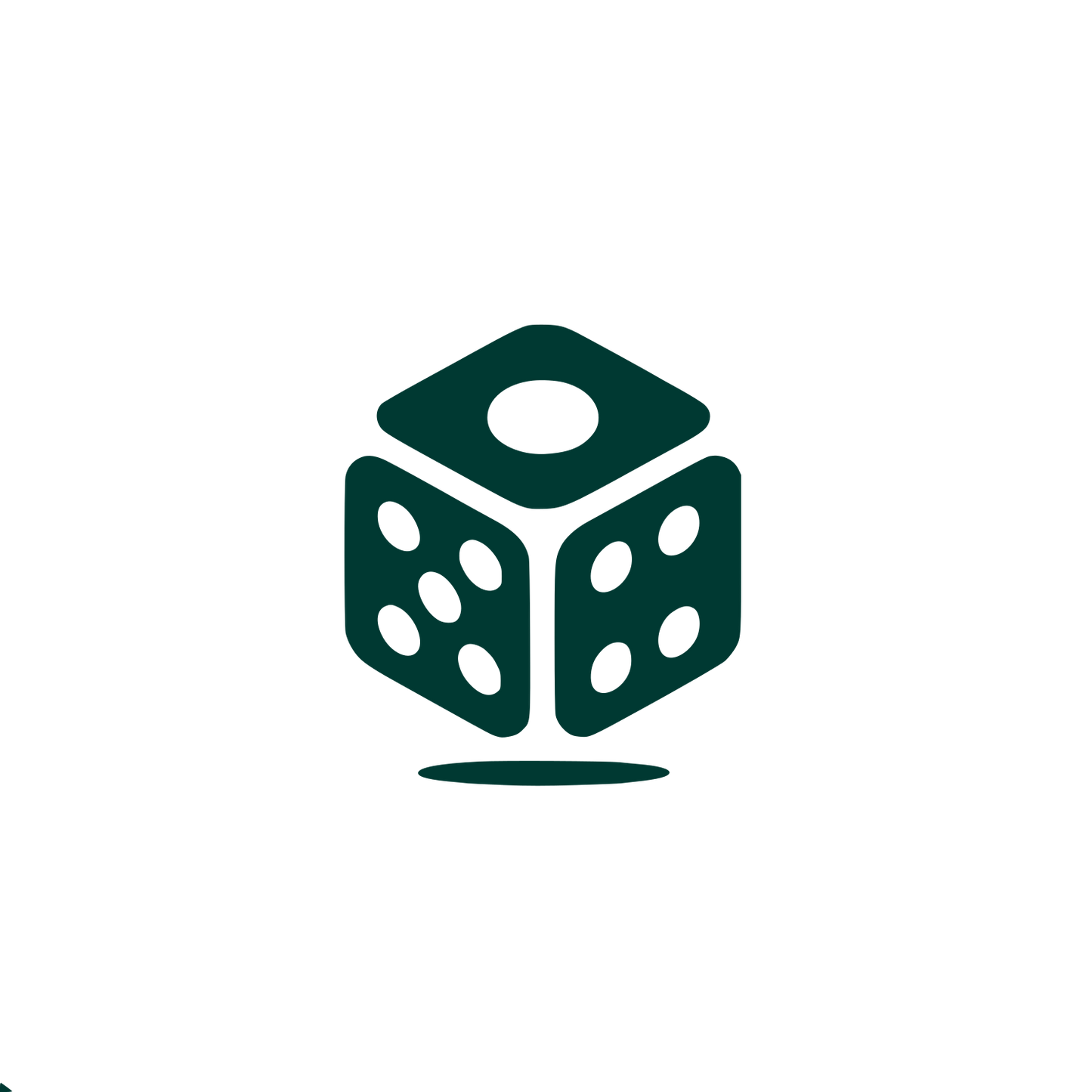 Dice Logo #003932