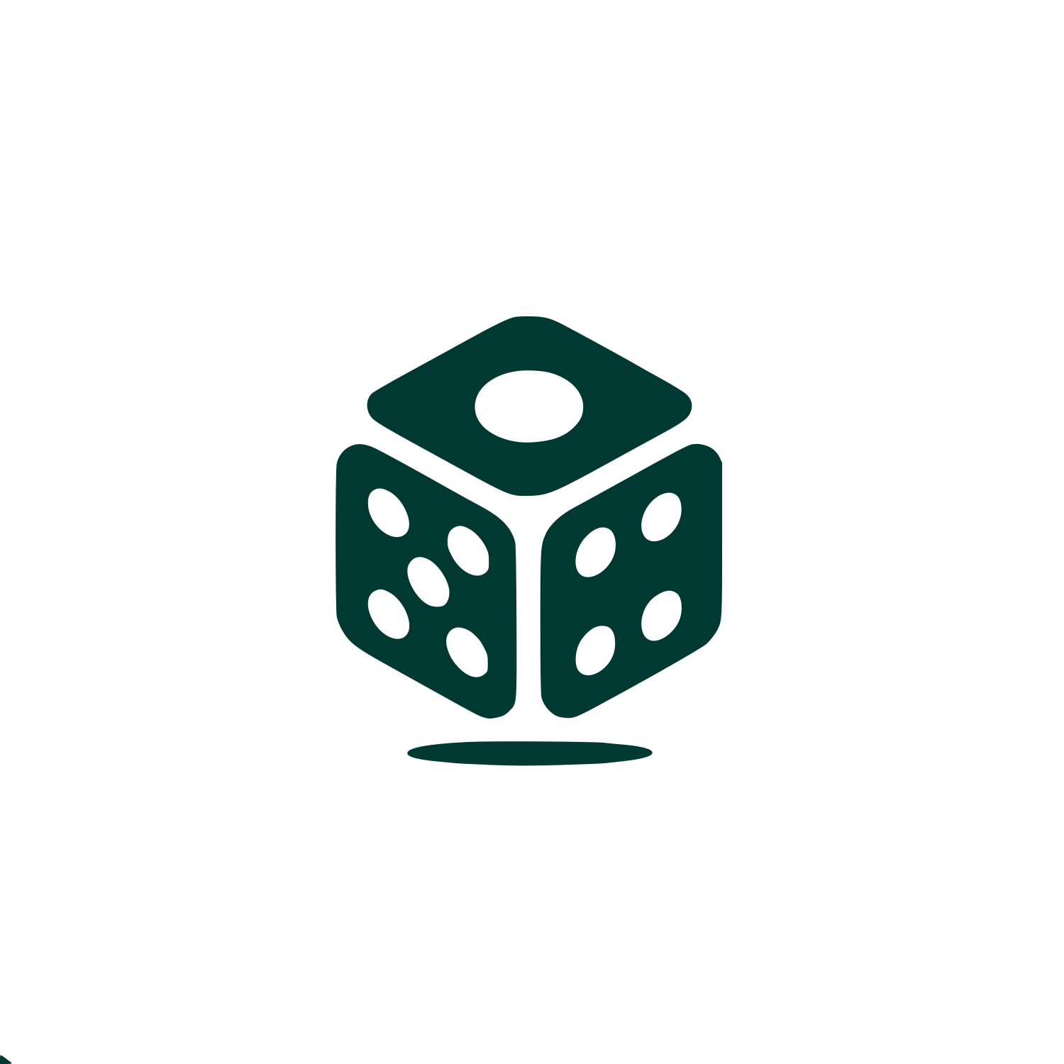 Dice Logo #003932