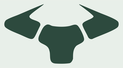 Bold Bull Horns Drone Mark #e8efe9/#2d4a3e