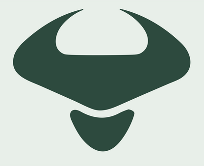 Bold Bull Horns Drone Mark #e8efe9/#2d4a3e