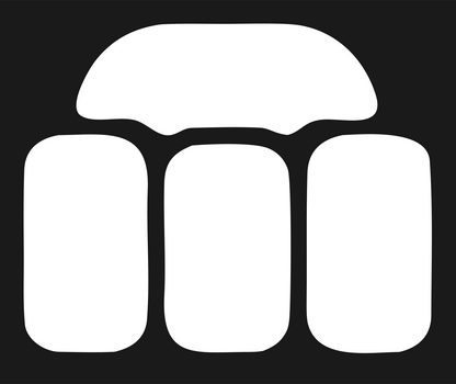 Bold Stonehenge Drone Emblem #1a1a1a/#ffffff
