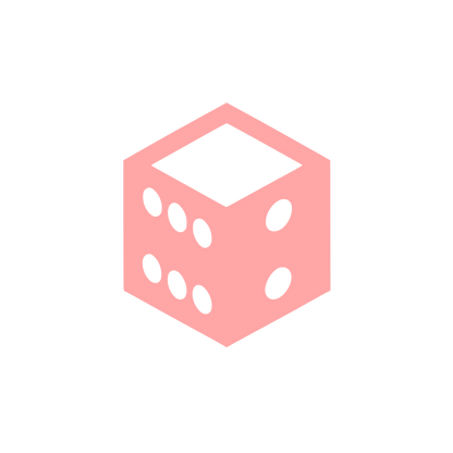 Dice Cube Logo #ffa6a6