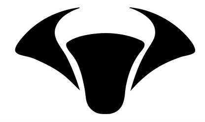 Bold Bull Drone Head Mark #ffffff/#000000