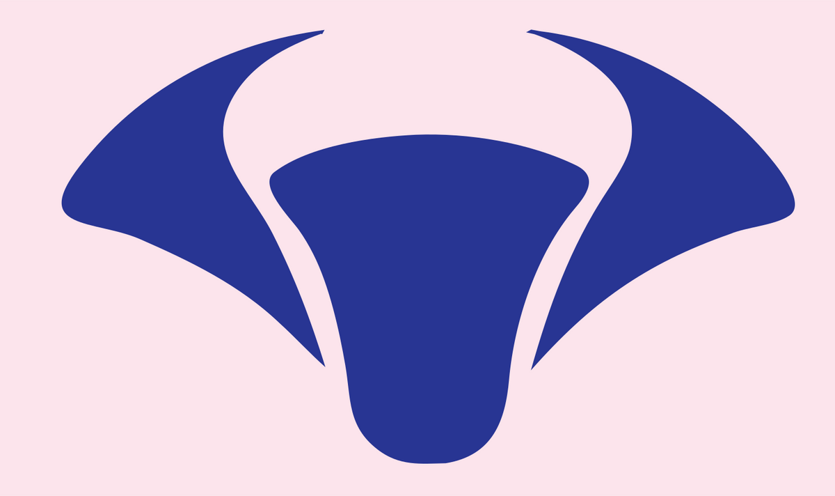 Bold Bull Drone Head Mark #fce4ec/#283593