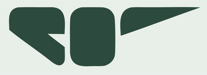 Bold Geometric Drone Bird Mark #e8efe9/#2d4a3e