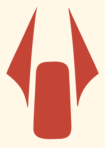 Bold Drone Top-Down Mark #fff8e7/#c44536