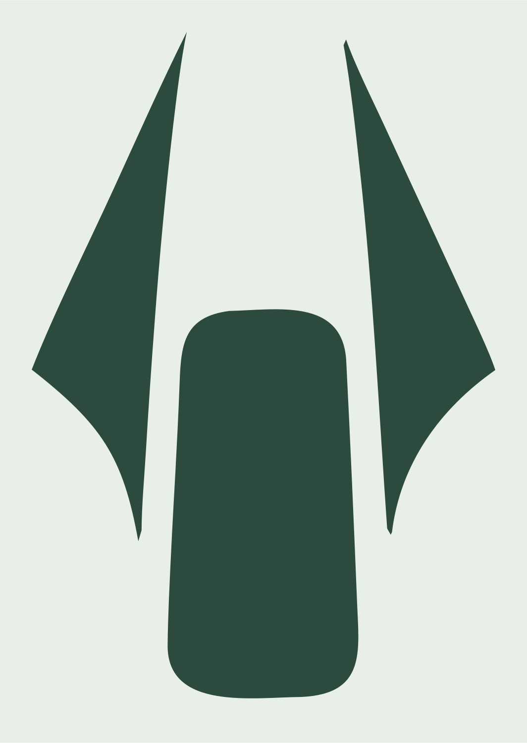 Bold Drone Top-Down Mark #e8efe9/#2d4a3e
