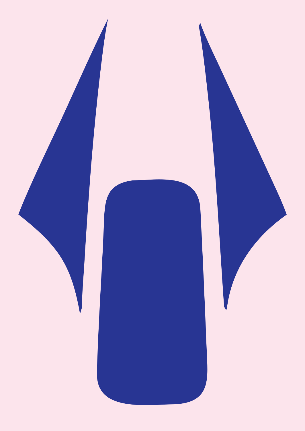 Bold Drone Top-Down Mark #fce4ec/#283593