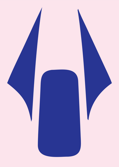 Bold Drone Top-Down Mark #fce4ec/#283593