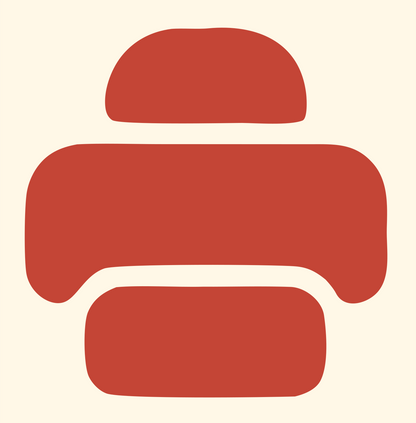 Bold Printer Drone Icon #fff8e7/#c44536