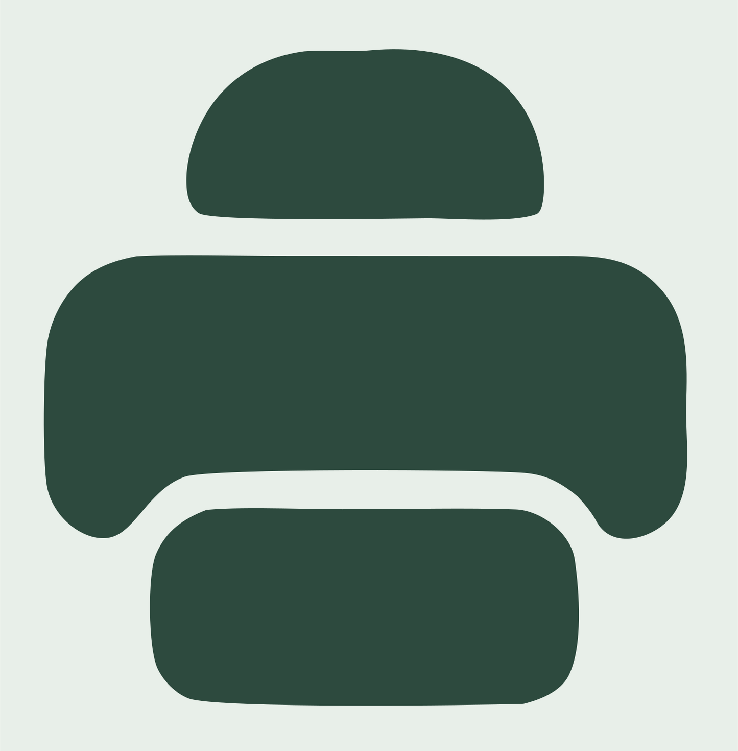 Bold Printer Drone Icon #e8efe9/#2d4a3e