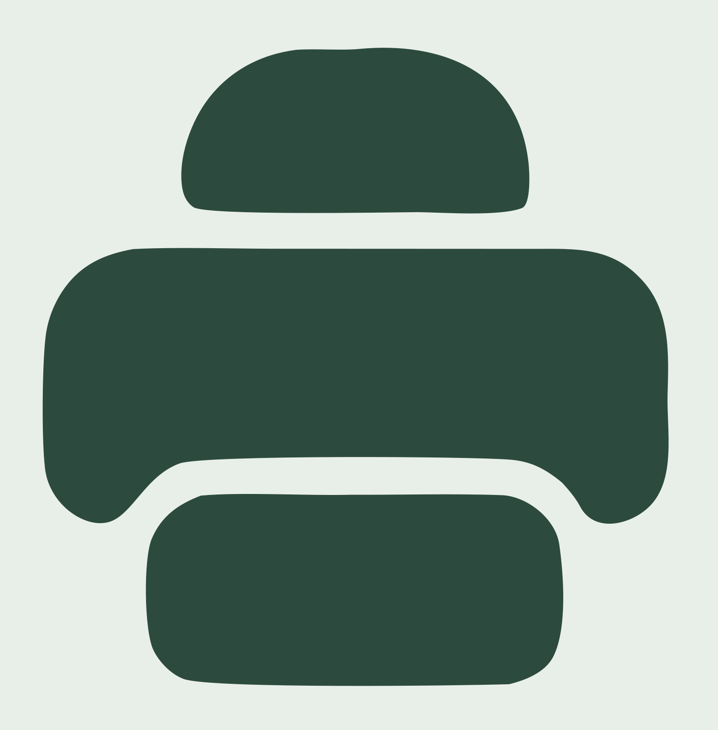 Bold Printer Drone Icon #e8efe9/#2d4a3e