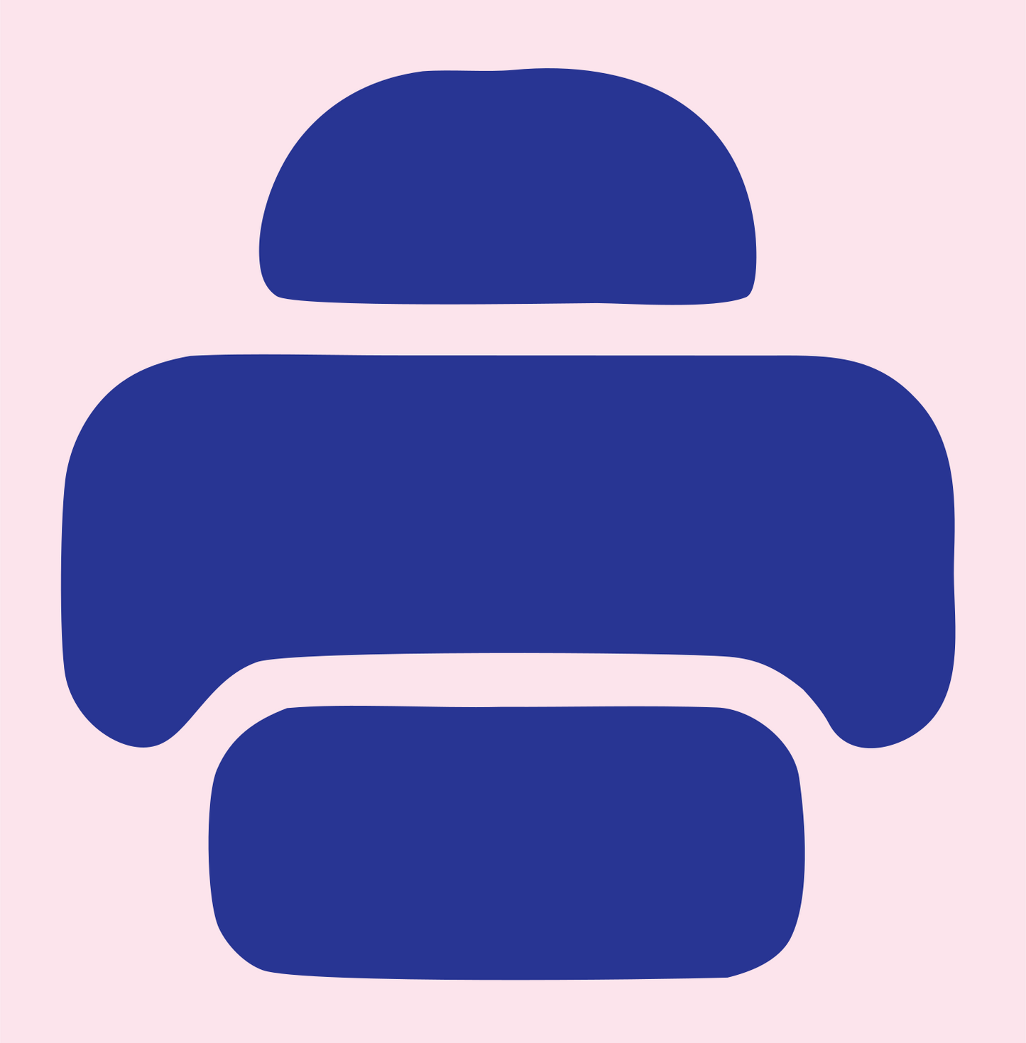Bold Printer Drone Icon #fce4ec/#283593