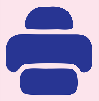 Bold Printer Drone Icon #fce4ec/#283593
