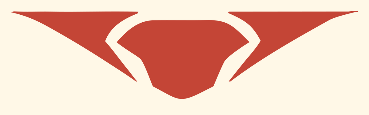 Bold Wing Spread Drone Mark #fff8e7/#c44536