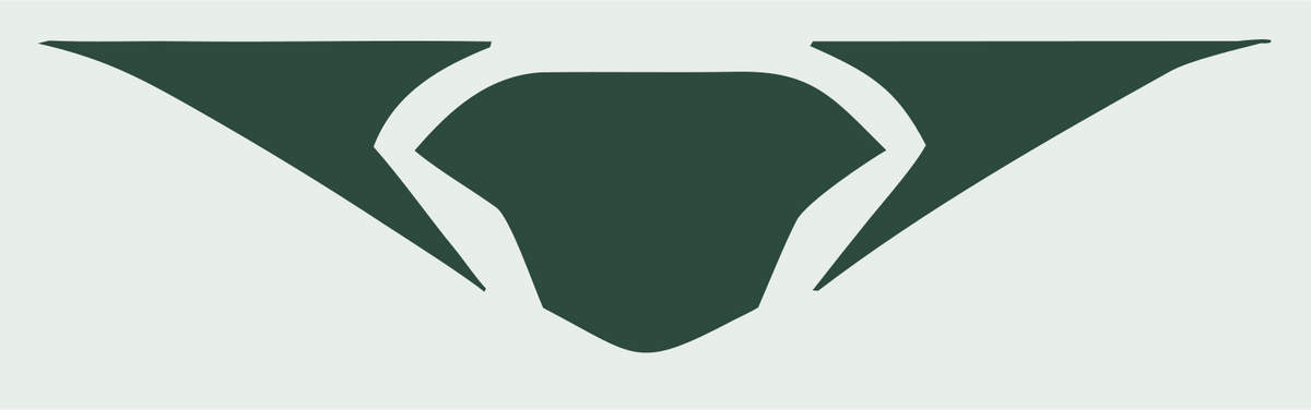 Bold Wing Spread Drone Mark #e8efe9/#2d4a3e