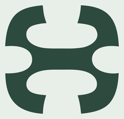 Geometric Drone Frame Mark #e8efe9/#2d4a3e