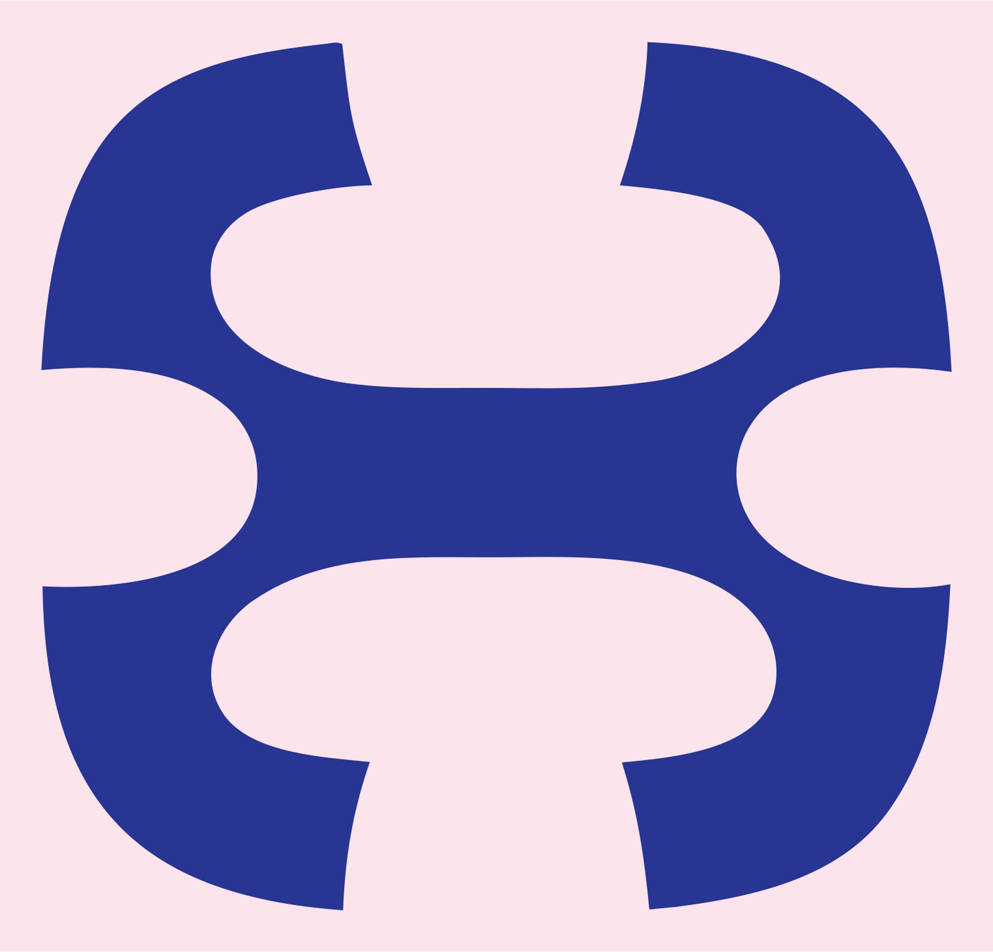Geometric Drone Frame Mark #fce4ec/#283593