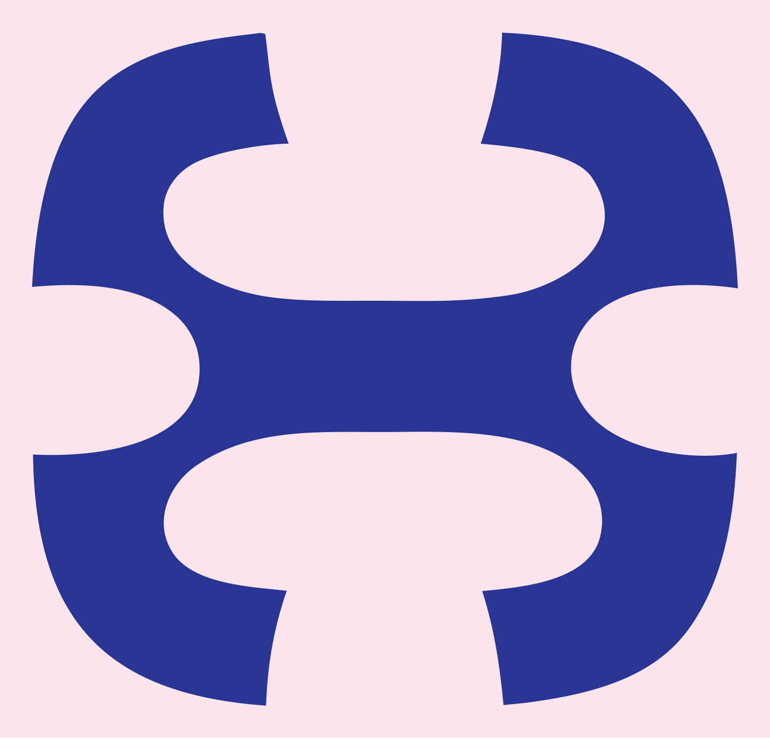 Geometric Drone Frame Mark #fce4ec/#283593