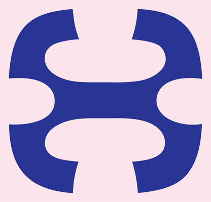 Geometric Drone Frame Mark #fce4ec/#283593