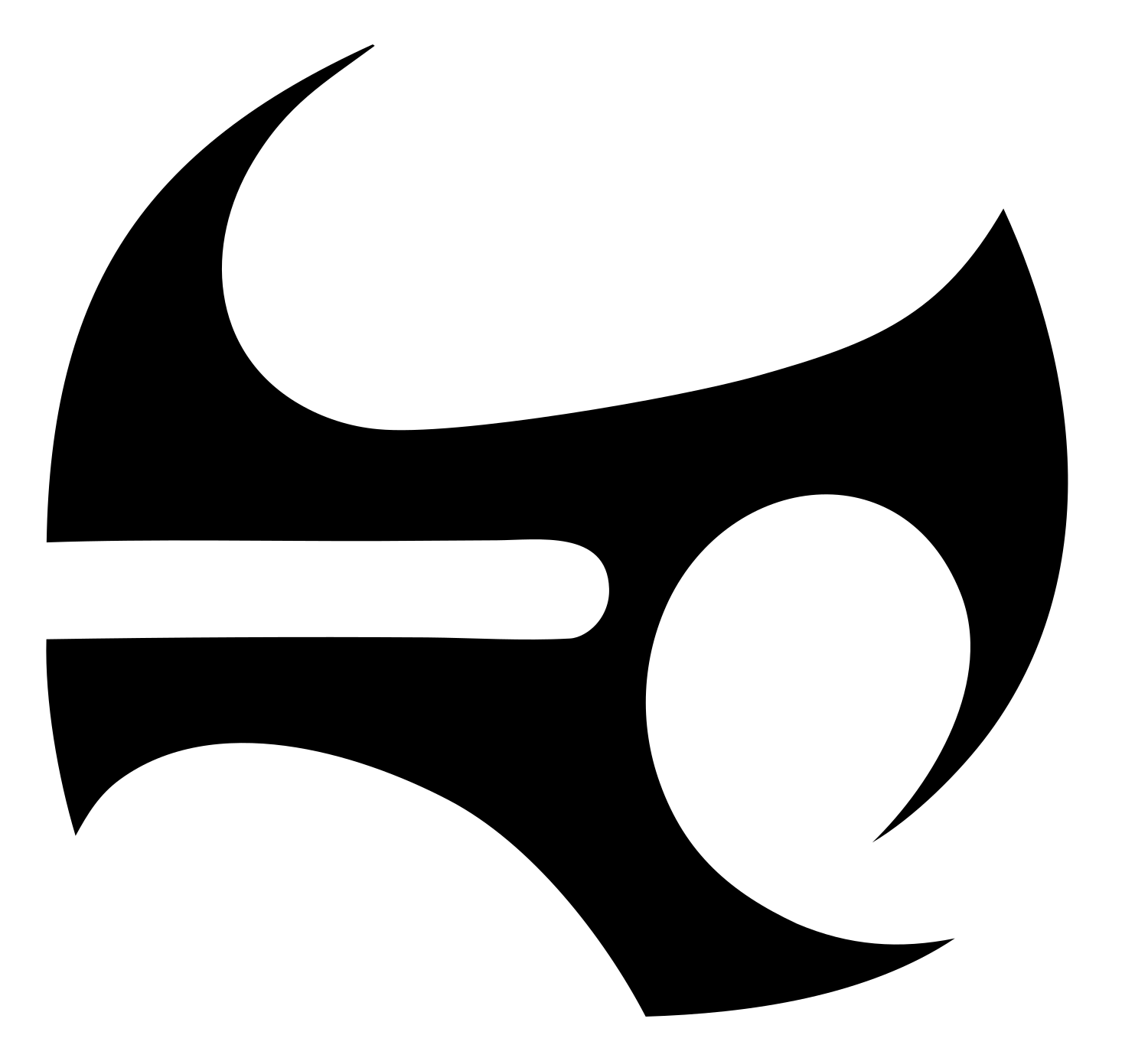 Crescent Axe Drone Mark #ffffff/#000000