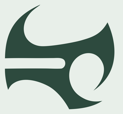 Crescent Axe Drone Mark #e8efe9/#2d4a3e