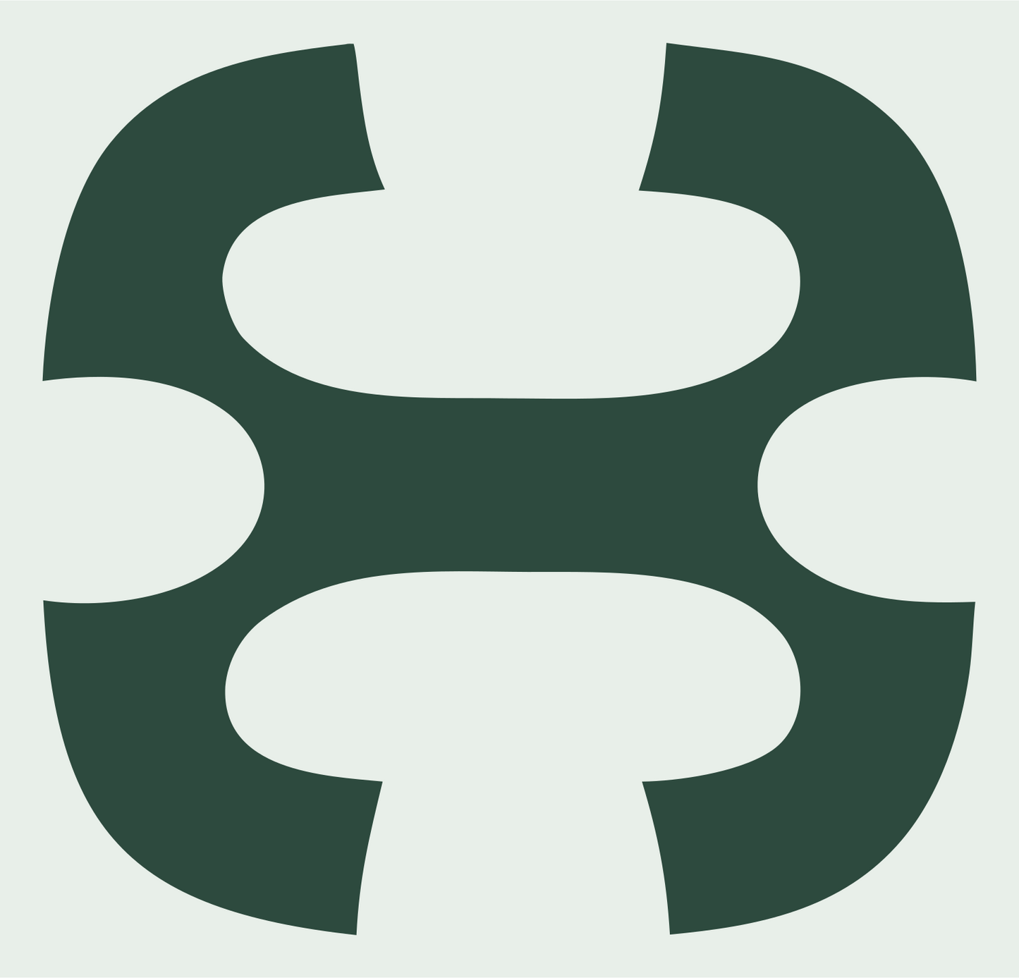 Abstract Drone Frame Mark #e8efe9/#2d4a3e