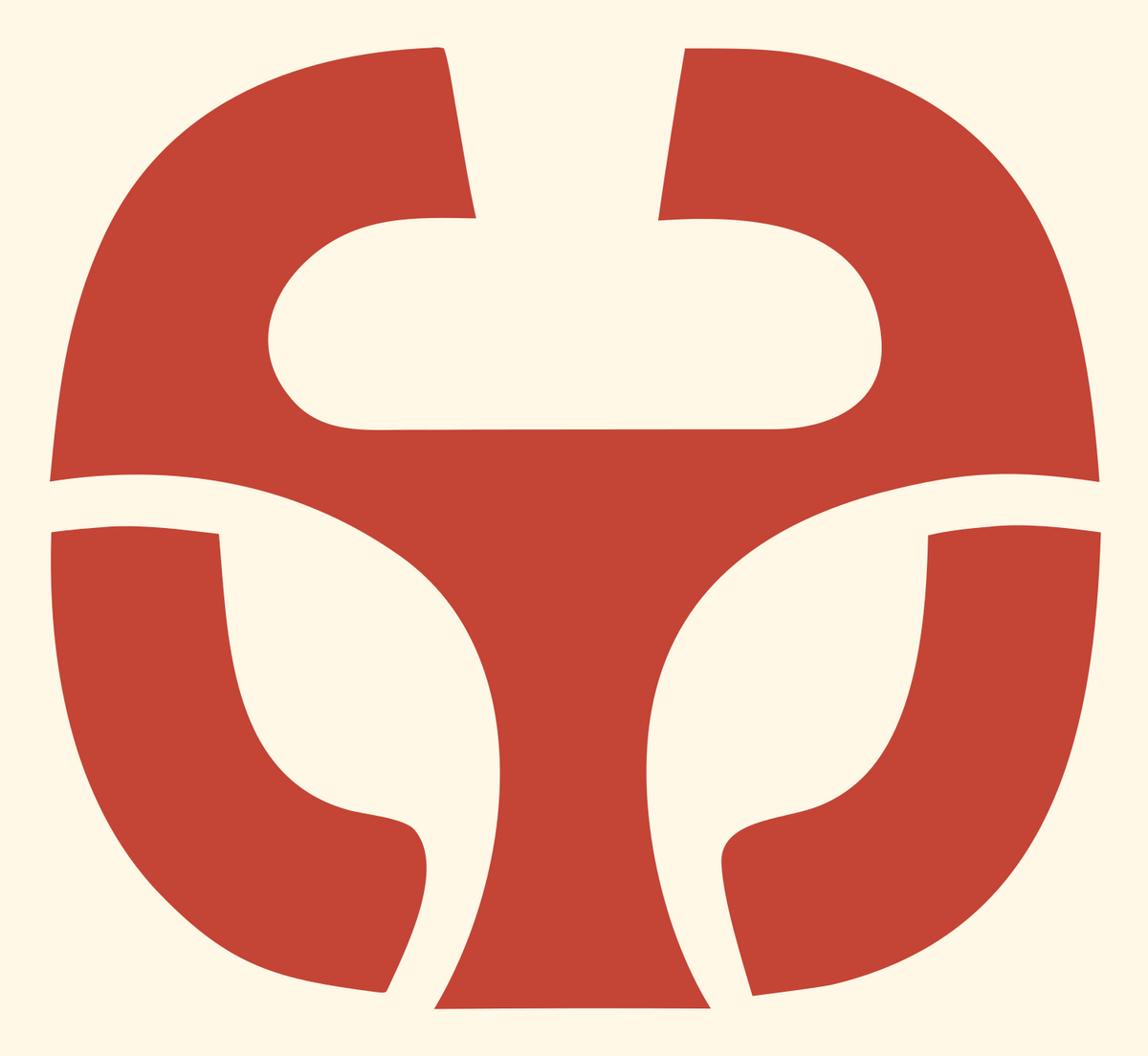 Steering Wheel Drone Mark #fff8e7/#c44536