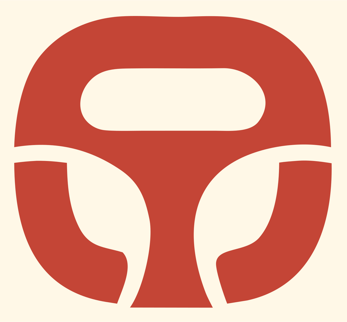 Steering Wheel Drone Mark #fff8e7/#c44536