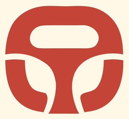 Steering Wheel Drone Mark #fff8e7/#c44536