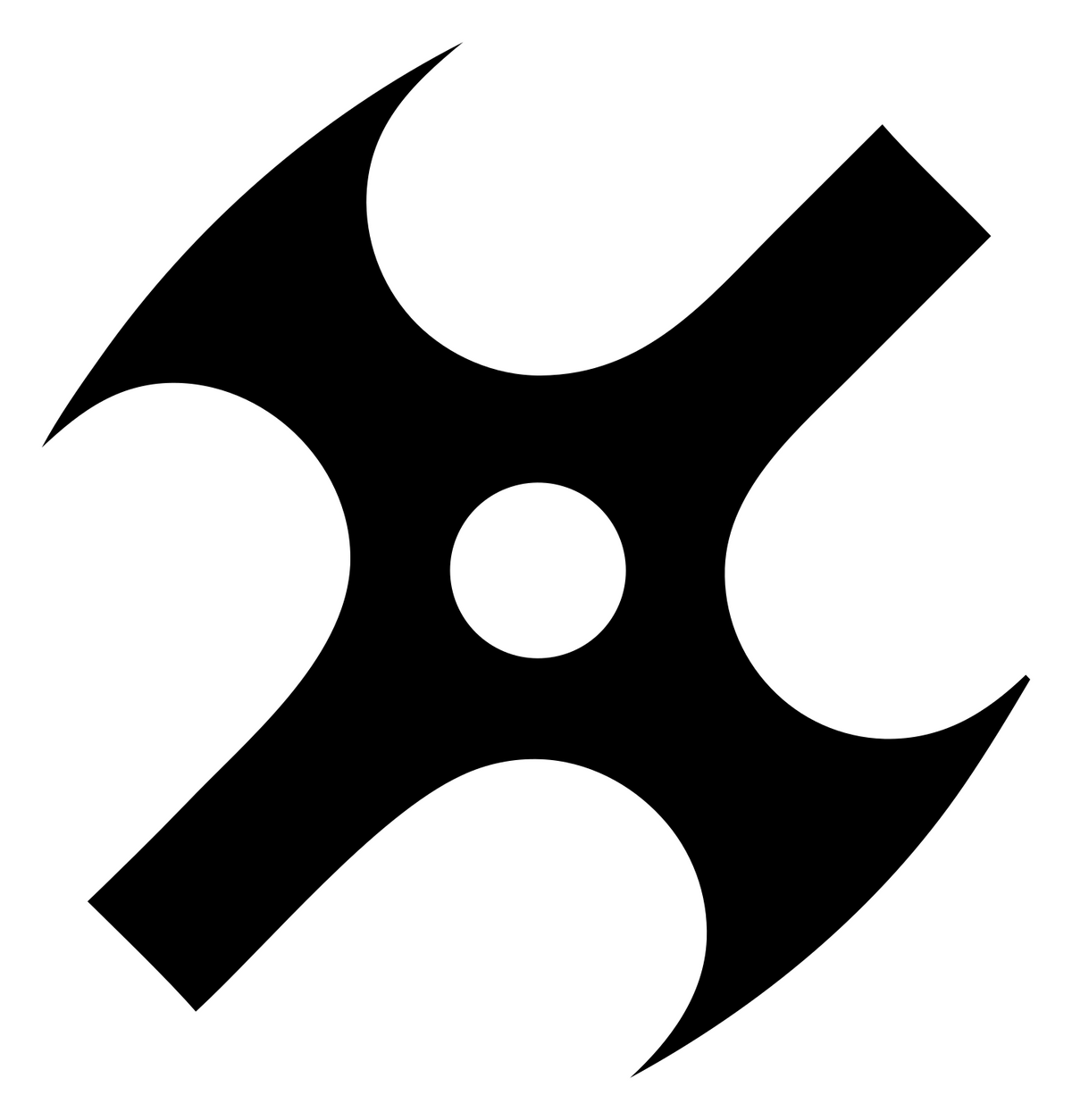 Shuriken Drone Spinner Mark #ffffff/#000000