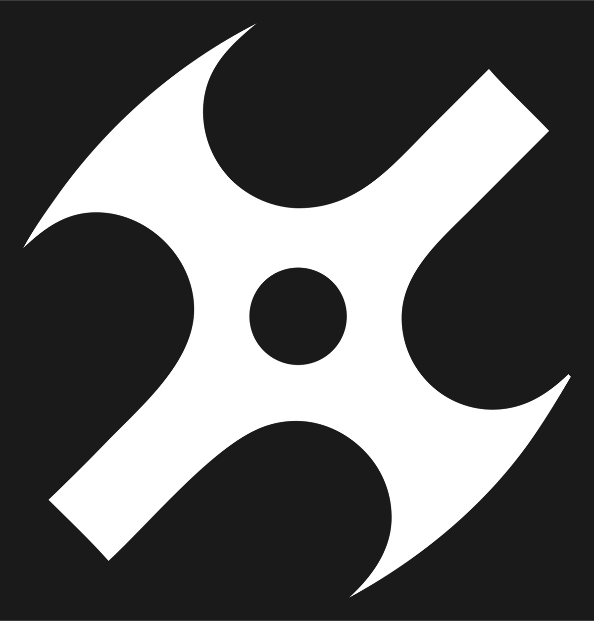 Shuriken Drone Spinner Mark #1a1a1a/#ffffff