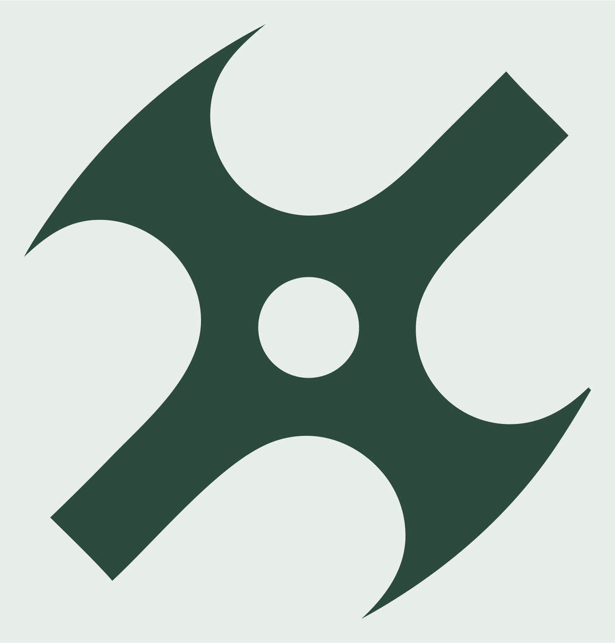 Shuriken Drone Spinner Mark #e8efe9/#2d4a3e