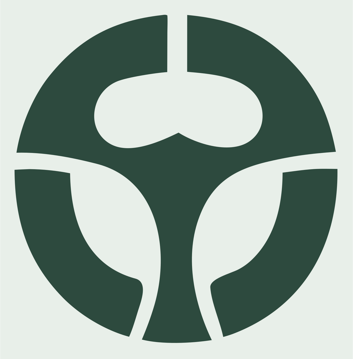 Steering Wheel Drone Mark #e8efe9/#2d4a3e