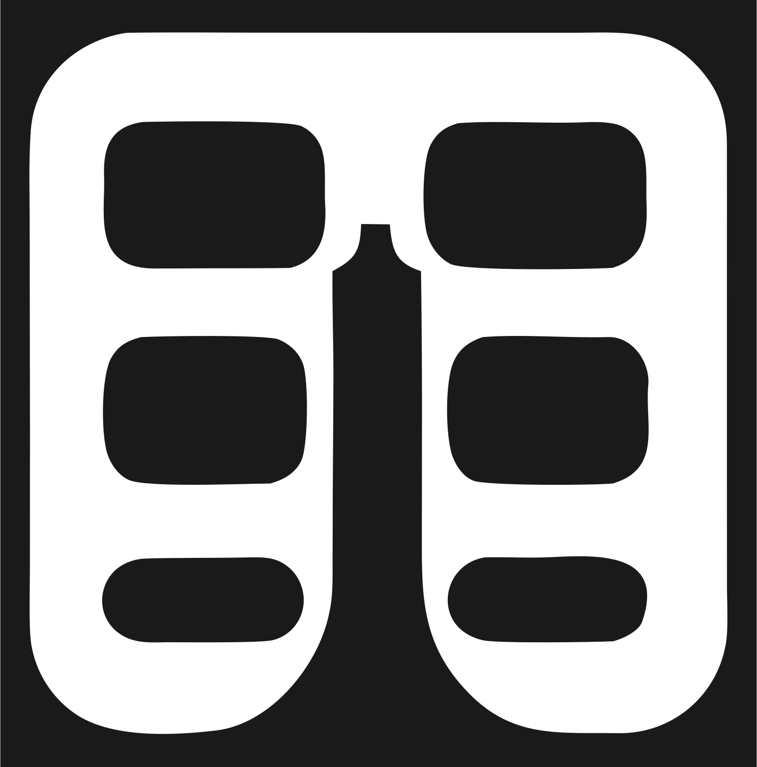 Binoculars Drone Badge #1a1a1a/#ffffff